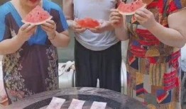 夏天爸爸吃瓜比赛,爸爸们的吃瓜大赛大比拼